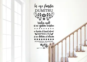 Sticker decorativ personalizabil In  casa familie Folina 1