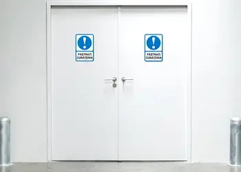 Sticker semnalistica personalizat albastru 1