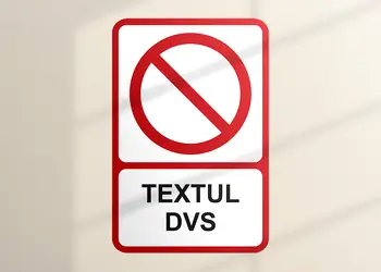 Sticker semnalistica personalizat rosu 1