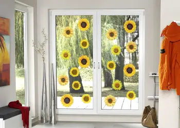 Stickere set 16 bucati floarea soarelui simulare 4