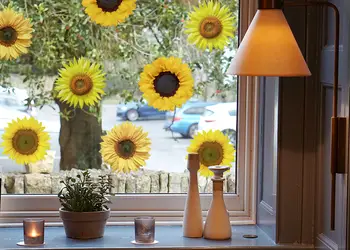 Stickere set 16 bucati floarea soarelui simulare 4