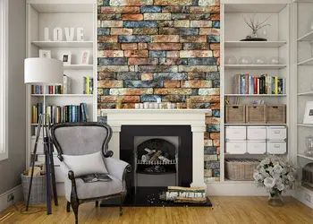 Autocolant imitatie caramida colorata model VLD02 1