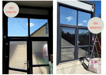 folie geam cu efect de oglinda reflexiva folina