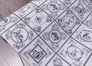 autocolant perete imitatie faianta stil rustic