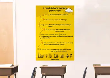 autocolant 7 reguli de bune maniere folina rola 63x90 1