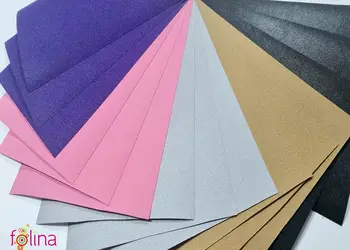 set 15 coli autocolant a4 glitter culori diferite