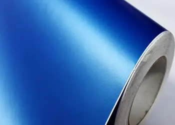 autocolant albastru satinat mat folina