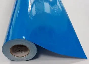 autocolant albastru lucios folina 100 cm latime 3504