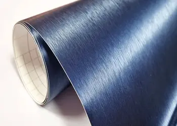 autocolant albastru marin metalic mat