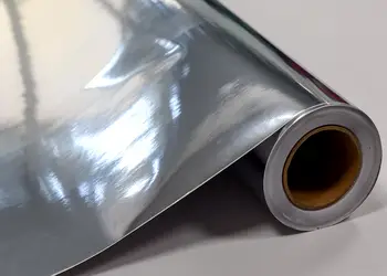 autocolant argintiu lucios folina rola de 75 300 cm