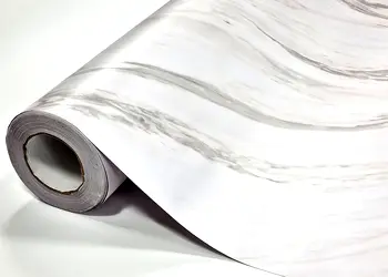 autocolant mobila imitatie marmura aspect mat 120 cm latime