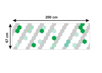 autocolant bucatarie hexagoane lime x