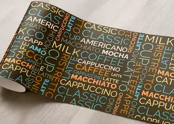 autocolant bucatarie model cafea