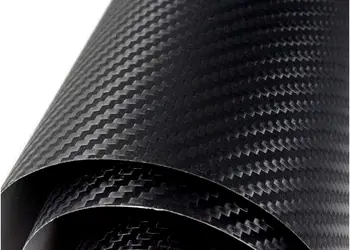 autocolant carbon 3D negru