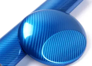 autocolant carbon 5d albastru