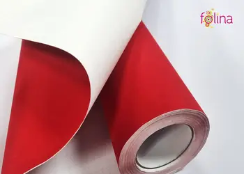 autocolant catifea rosie