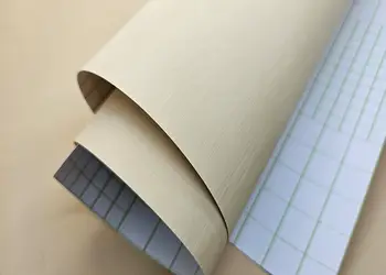 autocolant crem cu efect metalic periat