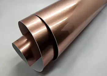 autocolant cu efect metalic rose gold folina