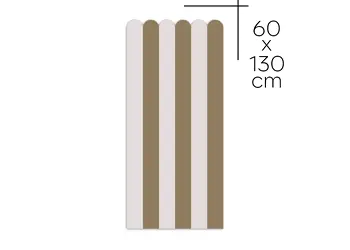 autocolant de perete in doua culori pentru camera copiilor model dungi maro bej folina s00