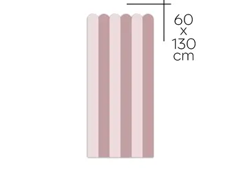 autocolant de perete in doua culori pentru camera copiilor model dungi roz folina s00