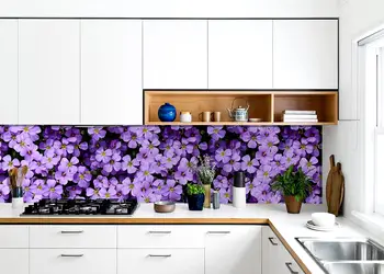 autocolant decorativ flori violet