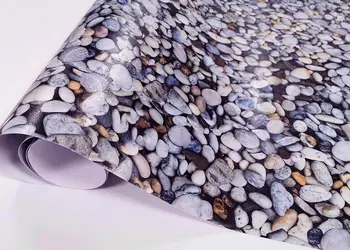 autocolant decorativ folina model pietre gri 120 cm latime