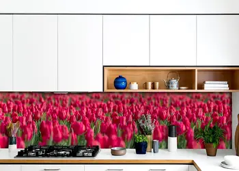 autocolant decorativ lalele rosii