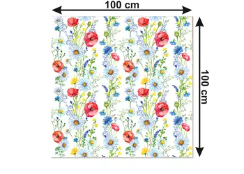 autocolant decorativ mobila model floral alb 5