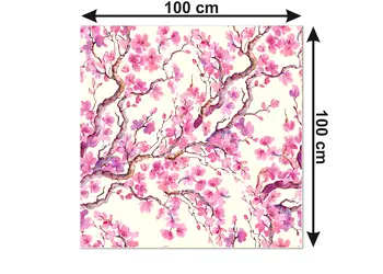 autocolant decorativ mobila model floral oriental roz 5