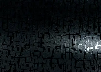 autocolant mobila negru cu model folina