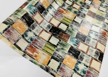 autocolant cu model geometric folina aspect vintage 130 cm latime