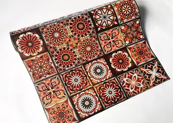 autocolant faianta folina maro aspect mat 60 200 cm 2434