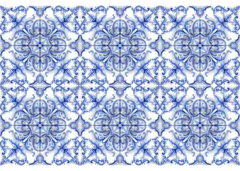 autocolant faianta folina model albastru