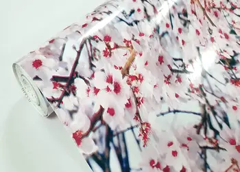 autocolant decorativ flori roz bloom