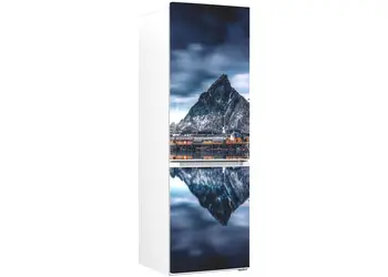 autocolant frigider munte