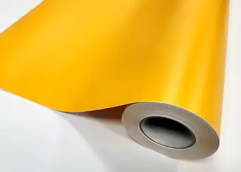 autocolant galben oranj mat c114 11454k