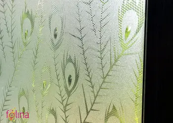 folie geam folina sablare cu model clasic