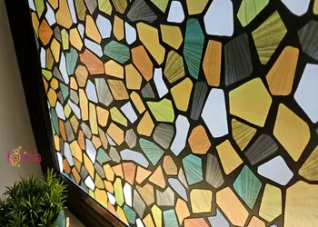 folie geam sablare vitraliu colorat