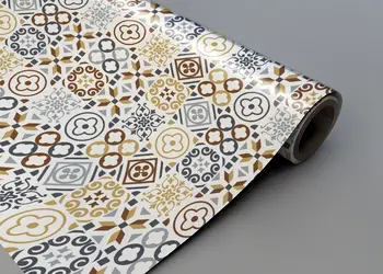 autocolant gresie si podele folina model mozaic roca 120cm latime s6