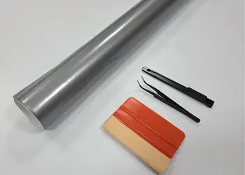 autocolant gri argintiu lucios pentru taiere stickere la plotter