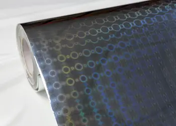 folie holograma argintie