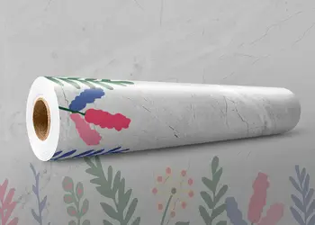 autocolant marmura gri ornamente florale x1