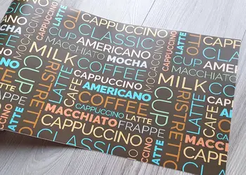 autocolant maro cafea