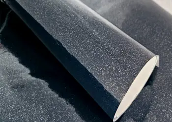 autocolant mobila bleumarin cu insertii argintii