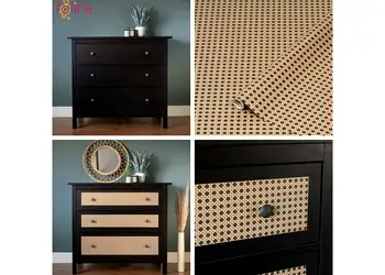 autocolant mobila maro dcfix woven cane