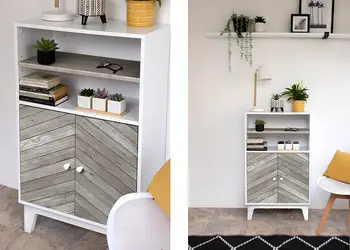 autocolant mobila gri dcfix chevron