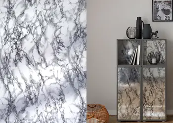 autocolant decorativ cu efect metalic marmura