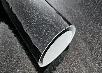 autocolant mobila negru cu insertii argintii