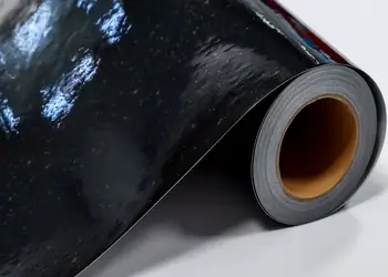 autocolant mobila negru lucios cu insertii bej