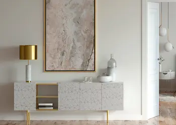 autocolant decorativ tico gold dcfix gri cu linii aurii